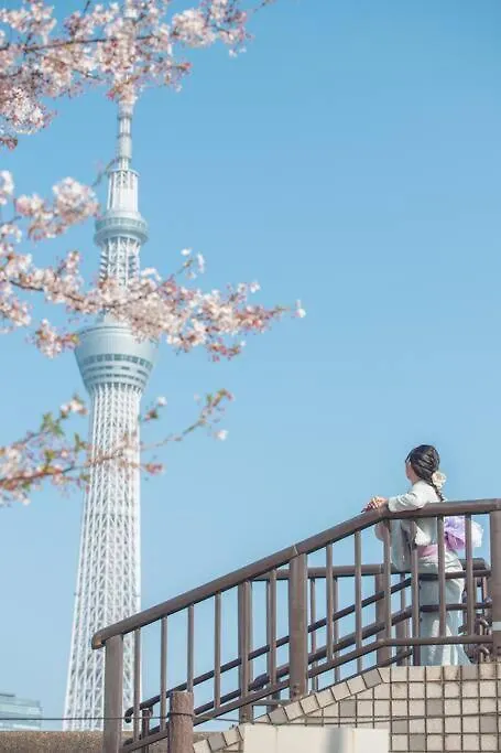 303 Oshiage Sta 3Mins Walk! Wi-Fi & Elevator 4Pax Apartment Tokyo